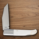 Rough Ryder Winter Folding Knife 3.25" Stainless Steel Blade White Bone Handle