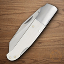Rough Ryder Winter Folding Knife 3.25" Stainless Steel Blade White Bone Handle