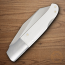 Rough Ryder Winter Folding Knife 3.25" Stainless Steel Blade White Bone Handle