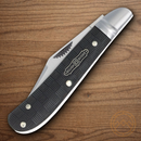 Rough Ryder Reserve Bearhead Peanut Pocket Knife Stainless Steel Blade Black Pakkawood Handle