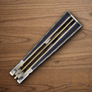 Rough Ryder Reserve Bearhead Peanut Pocket Knife Stainless Steel Blade Black Pakkawood Handle