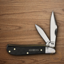 Rough Ryder Reserve Bearhead Peanut Pocket Knife Stainless Steel Blade Black Pakkawood Handle