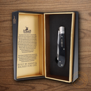 Rough Ryder Reserve Bearhead Trapper Pocket Knife Stainless Steel Blade Black Pakkawood Handle