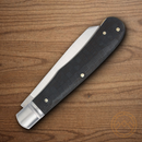 Rough Ryder Bearhead Trapper Pocket Knife 440A Steel Blade Black Pakkawood Handle
