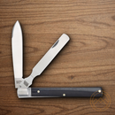 Rough Ryder Bearhead Doctor's Pocket Knife 440A Steel Blade Black Pakkawood Handle