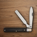 Rough Ryder Bearhead Doctor's Pocket Knife 440A Steel Blade Black Pakkawood Handle