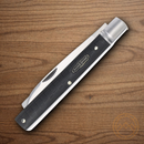 Rough Ryder Bearhead Doctor's Pocket Knife 440A Steel Blade Black Pakkawood Handle