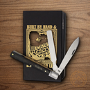 Rough Ryder Bearhead Doctor's Pocket Knife 440A Steel Blade Black Pakkawood Handle