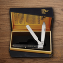 Rough Ryder Bearhead Doctor's Pocket Knife 440A Steel Blade Black Pakkawood Handle