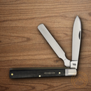 Rough Ryder Bearhead Doctor's Pocket Knife 440A Steel Blade Black Pakkawood Handle