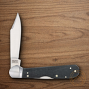 Rough Ryder Bearhead Copperhead Folding Knife 440A Steel Blade Black Pakkawood Handle
