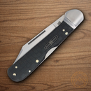 Rough Ryder Bearhead Copperhead Folding Knife 440A Steel Blade Black Pakkawood Handle