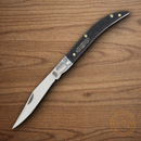 Rough Ryder Bearhead Toothpick Folding Knife 440A Steel Blade Black Pakkawood Handle