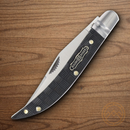 Rough Ryder Bearhead Toothpick Folding Knife 440A Steel Blade Black Pakkawood Handle