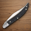 Rough Ryder Bearhead Toothpick Folding Knife 440A Steel Blade Black Pakkawood Handle