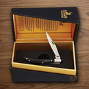 Rough Ryder Bearhead Toothpick Folding Knife 440A Steel Blade Black Pakkawood Handle