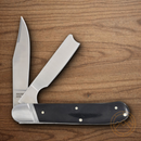 Rough Ryder Reserve Bearhead Pocket Knife Stainless Steel Blade Black Pakkawood Handle