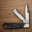 Rough Ryder Reserve Bearhead Pocket Knife Stainless Steel Blade Black Pakkawood Handle