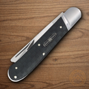 Rough Ryder Reserve Bearhead Pocket Knife Stainless Steel Blades Black Pakkawood Handle