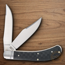 Rough Ryder Bearhead Saddle Horn Pocket Knife 440A Steel Blades Black Pakkawood Handle