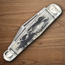 Rough Ryder Whittler Pocket Knife Stainless Steel Blades Black Bone Handle