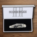 Rough Ryder Whittler Pocket Knife Stainless Steel Blades Black Bone Handle