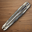 Rough Ryder Whittler Pocket Knife Stainless Steel Blades Black Bone Handle