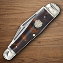 Rough Ryder Whittler Pocket Knife Stainless Steel Blades Imitation Tortoise Shell Handle.