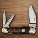 Rough Ryder Whittler Pocket Knife Stainless Steel Blades Imitation Tortoise Shell Handle.
