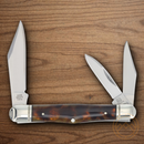 Rough Ryder Whittler Pocket Knife Stainless Steel Blades Imitation Tortoise Shell Handle.