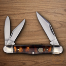 Rough Ryder Whittler Pocket Knife Stainless Steel Blades Imitation Tortoise Shell Handle.