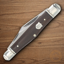 Rough Ryder Whittler Tater Skin Pocket Knife Stainless Steel Blades Brown Micarta Handle.