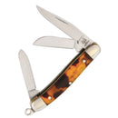 Rough Ryder Tiny Stockman Pocket Knife 440 Steel Clip / Spey And Sheepsfoot Blades Imitation Tortoise Shell Handle 812 -Rough Ryder - Survivor Hand Precision Knives & Outdoor Gear Store