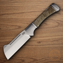 Rough Ryder Big Horn Folding Knife 4" Stainless Steel Blade Ram's Horn Handle.