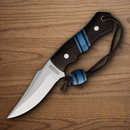 Rough Ryder Fixed Knife 3.75" Stainless Steel Blade Wenge Wood Handle.