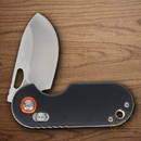 Rough Ryder Folding Knife 2" 440 Steel Blade Black Aluminum Handle.