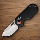 Rough Ryder Folding Knife 2" 440 Steel Blade Black Aluminum Handle.
