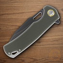 Rough Ryder Linerlock Folding Knife 3" Stainless Steel Blade Green G10 Handle.