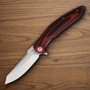 Rough Ryder Linerlock Folding Knife 3.25" 440 Steel Blade Red/Black G10 Handle.