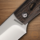 Rough Ryder Fixed Knife 3.75" 440 Steel Blade Brown Micarta Handle.