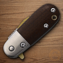Rough Ryder Tater Tot Folding Knife 1.38" Stainless Steel Blade Brown Micarta Handle.
