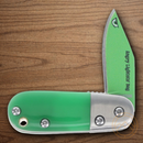 Rough Ryder Angry Lightning Bug Folding Knife 1.38" Stainless Steel Blade Green Acrylic Handle.