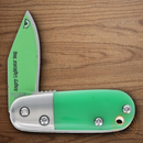 Rough Ryder Angry Lightning Bug Folding Knife 1.38" Stainless Steel Blade Green Acrylic Handle.