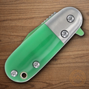 Rough Ryder Angry Lightning Bug Folding Knife 1.38" Stainless Steel Blade Green Acrylic Handle.