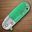 Rough Ryder Angry Lightning Bug Folding Knife 1.38" Stainless Steel Blade Green Acrylic Handle.