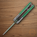 Rough Ryder Angry Lightning Bug Folding Knife 1.38" Stainless Steel Blade Green Acrylic Handle.