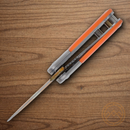 Rough Ryder Mean Tangerine Folding Knife 1.38" Stainless Steel Blade Orange Acrylic Handle.