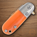 Rough Ryder Mean Tangerine Folding Knife 1.38" Stainless Steel Blade Orange Acrylic Handle.