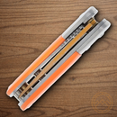 Rough Ryder Mean Tangerine Folding Knife 1.38" Stainless Steel Blade Orange Acrylic Handle.