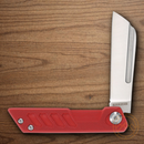 Rough Ryder Vibe Slip Folding Knife 2.25" Stainless Steel Blade Red G10 Handle.